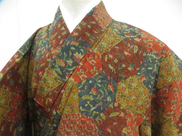 Komon Kimono Silk